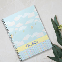 Clouds and Butterflies Pastel Personalized