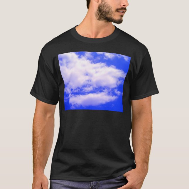 Clouds and Clear Blue Sky T-Shirt (Front)