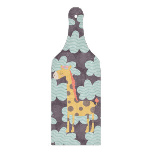 Clouds and Giraffes Cutting Board
