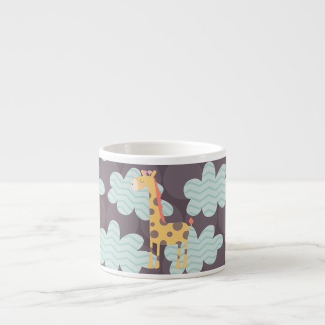 Clouds and Giraffes Espresso Cup (Front)