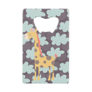 Clouds and Giraffes Wallet Bottle Opener