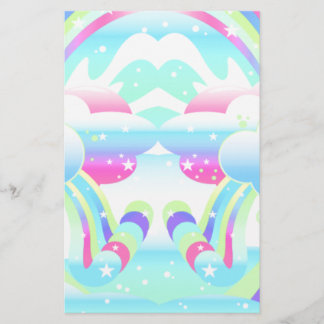 clouds and rainbow sky II Stationery