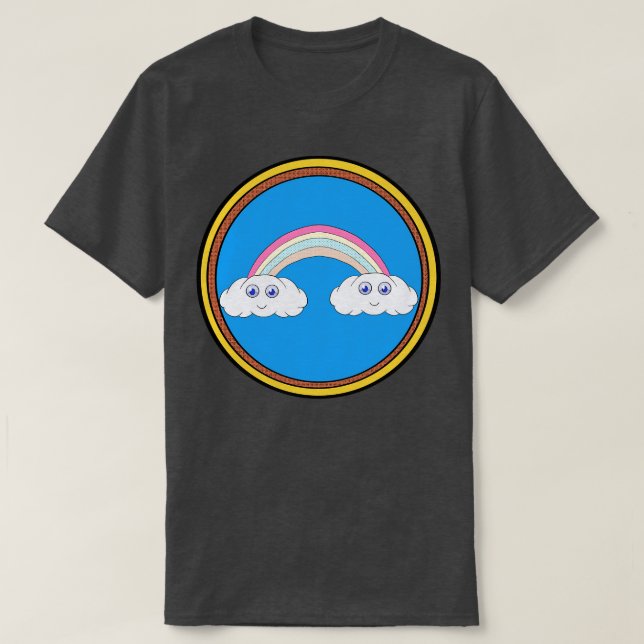 Clouds and rainbow T-Shirt (Design Front)