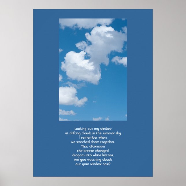 Clouds and Sky Poster (Front)
