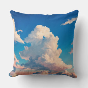 Clouds and Sky Throw Pillow