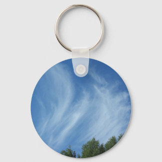 Clouds and trees keychain