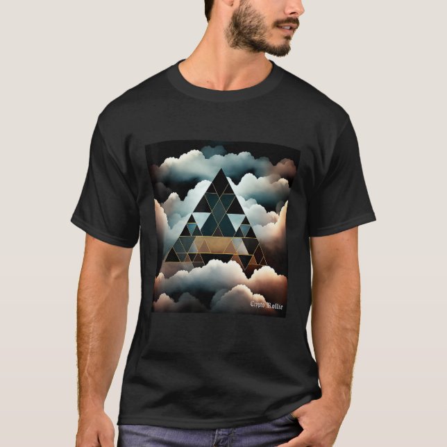 Clouds and Triangles 2 T-Shirt (Front)