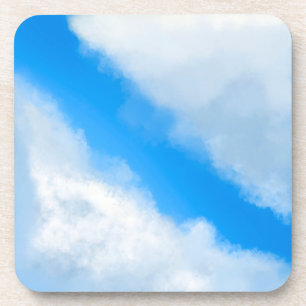Clouds Apart - Blue Coaster