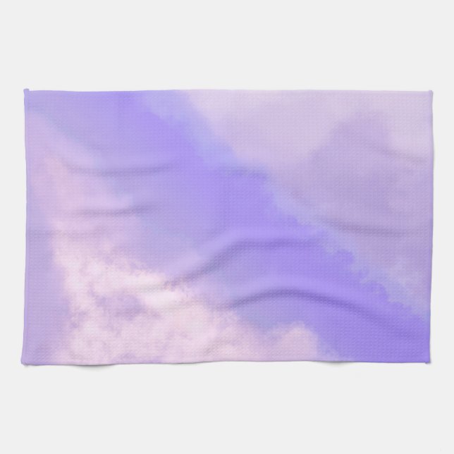 Clouds Apart - Purple/Lilac Kitchen Towel (Horizontal)