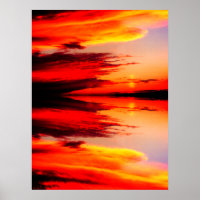 Clouds at sunset art
