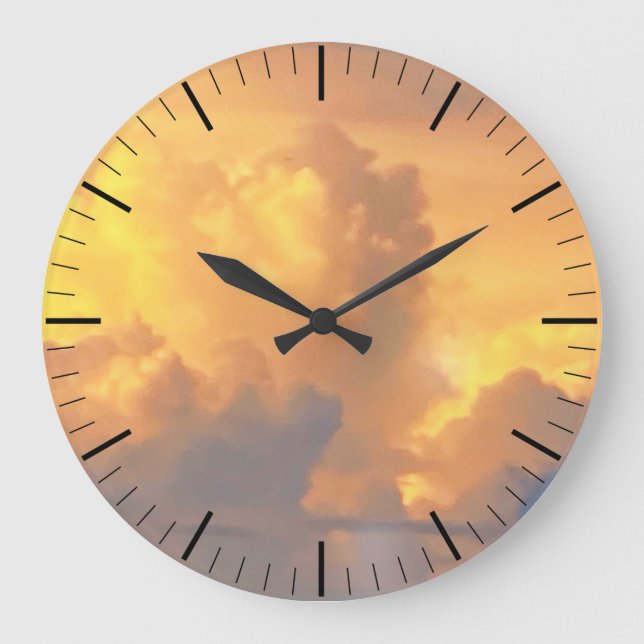 Clouds at Sunset Clock (Front)