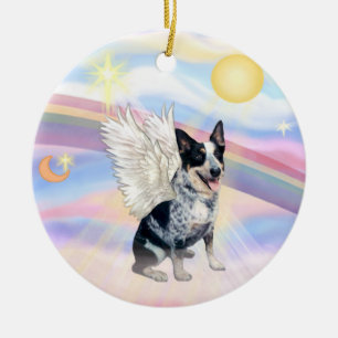 Clouds - Australian Cattle Dog Ceramic Ornament