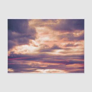 Clouds Beautiful Sunset Orange Purple Sky Tissue Paper