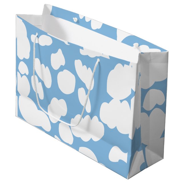 Clouds Blue Sky Clouds Large Gift Bag (Front Angled)