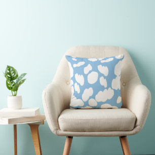 Clouds Blue Sky Clouds Throw Pillow