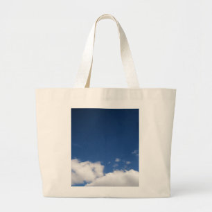Clouds & Blue Sky Large Tote Bag