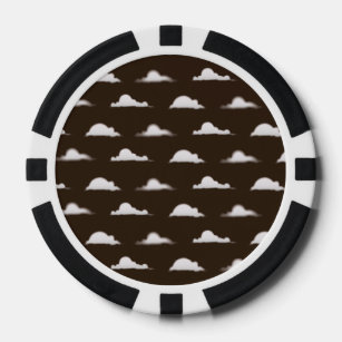 clouds brown poker chips