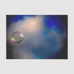 Clouds Bubble Beautiful Blue White Dark Sky Tissue Paper