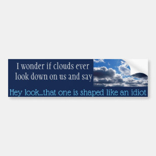 CLOUDS BUMPER STICKER