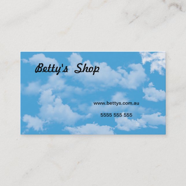 Clouds Business Card (Front)