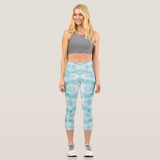 Clouds Capri Leggings (Front)