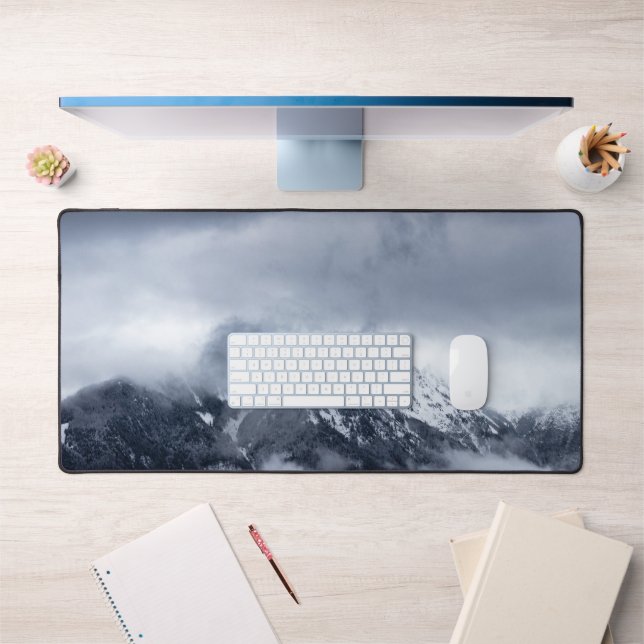 Clouds covering mountain Storžič, Slovenia Desk Mat (Office 1)