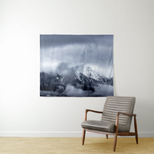 Clouds covering mountain Storžič, Slovenia Tapestry