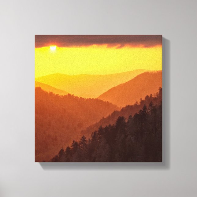 Clouds Fills Valley, Tennessee Canvas Print (Front)