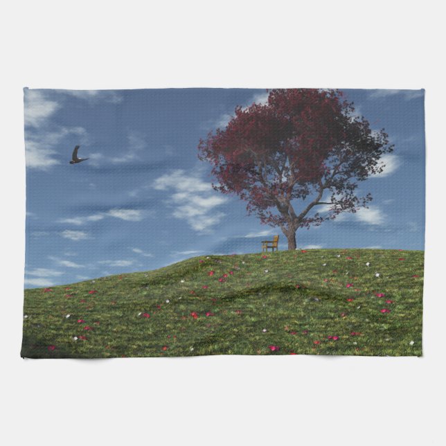 Clouds Go Sailing By Kitchen Towel (Horizontal)