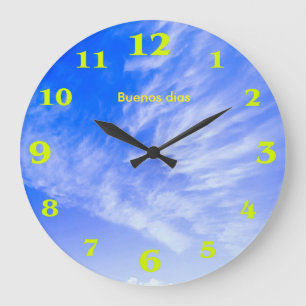 Clouds image for Round-Large-Wall-Clock Large Clock