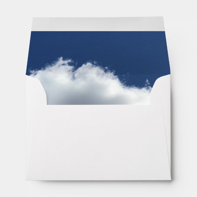 Clouds in a blue sky envelope (Back (Bottom))