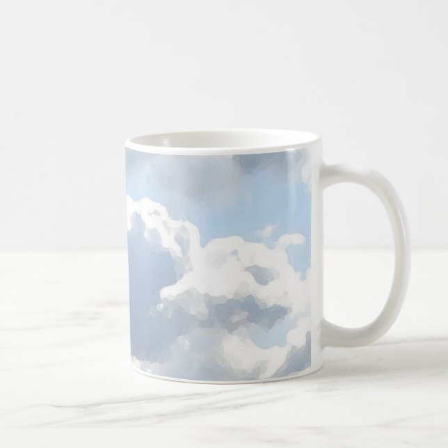 Clouds in Blue Sky  Coffee Mug (Right)