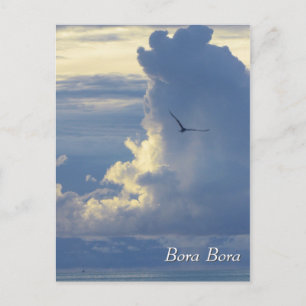 Clouds in Bora Bora Postcard