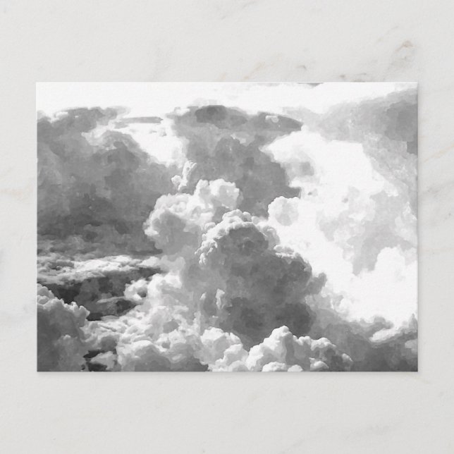 Clouds in Grey Postcard (Front)