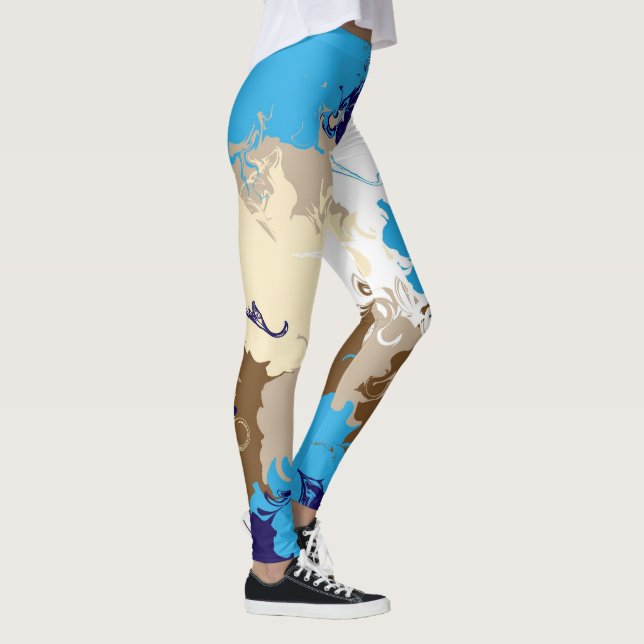 Clouds In My Coffee Leggings (Right)