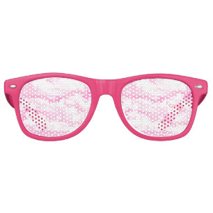 Clouds in Pink Decor Retro Sunglasses