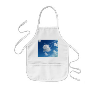 Clouds in the light kids apron