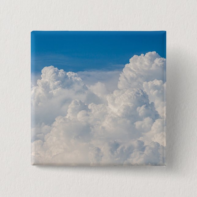 Clouds in the Sky 2 Inch Square Button (Front)