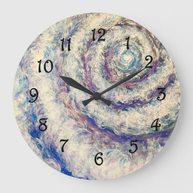 Clouds Large Clock (Front)