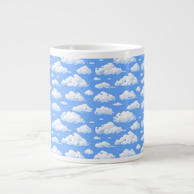 Clouds Large Coffee Mug (Front)