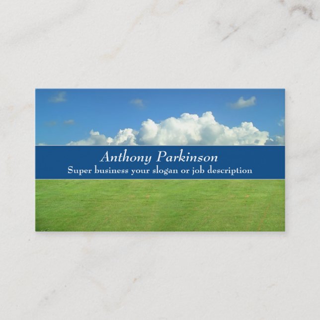 clouds life nature business card (Front)