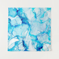 Clouds Macro. Sapphirine and White color Spots. Oc