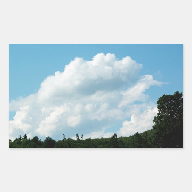 Clouds Meet Trees Sticker (Front)