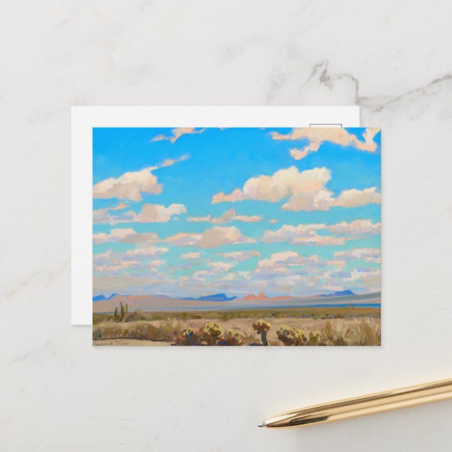 Clouds of a Summer Afternoon by Maynard Dixon Postcard (Front/Back In Situ)