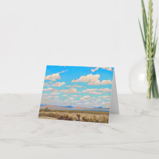 Clouds of a Summer Afternoon by Maynard Dixon Thank You Card (Front)
