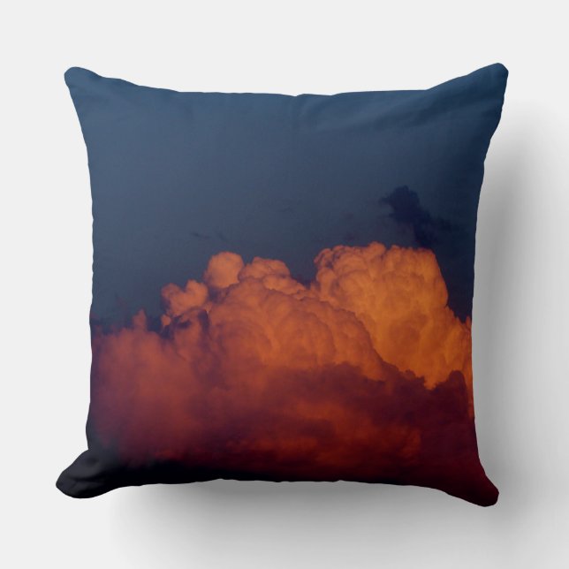 Clouds of Many colours Throw Pillow (Front)