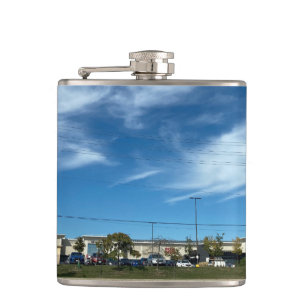 Clouds of the Day Series by AskStudio Hip Flask