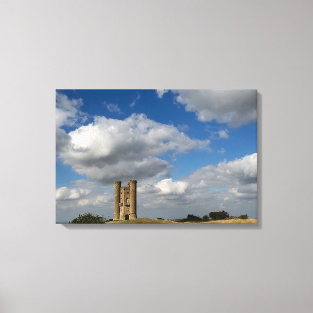 Clouds over Broadway Tower, Cotswolds canvas (Front)