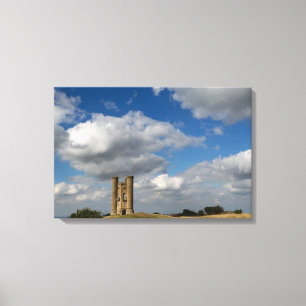 Clouds over Broadway Tower, Cotswolds canvas Print