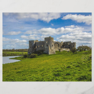 Clouds Over Carew Castle Scrapbook Paper